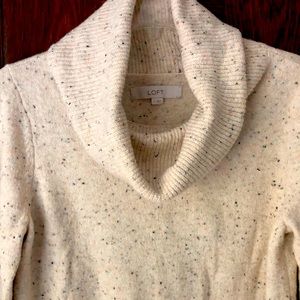 NWT LOFT cowl next sweater dress sz S